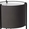 Faro Luminaria de pedestal DRUM E27 IP20, gris, negro mate 