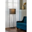 Faro Luminaria de pedestal DRUM E27 IP20, gris, negro mate 