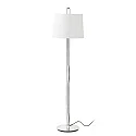 Luminaria de pedestal MONTREAL E27 IP20, beige, cromo 