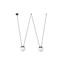 pendant luminaire MINE PC SPACE 2 flames E27 IP20, dark grey 