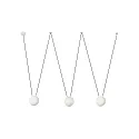 Luminaria colgante MINE de 3 llamas E27 IP20, blanco mate 