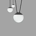 Faro Luminaria colgante MINE de 3 llamas E27 IP20, plomo oscuro 