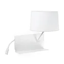 wall luminaire HANDY E27 IP20, white matt 