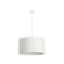 Luminaria colgante LINDA E27 IP20, beige, blanco mate 