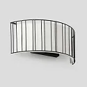 wall luminaire LINDA 2 flames E27 IP20, beige, black matt 