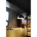 Luminaria colgante MAGMA E27 IP20, dorado, negro 