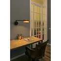Faro wall luminaire LOOP LED IP20, black matt 
