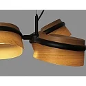 pendant luminaire LOOP 3 flames LED IP20, black matt 