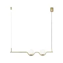 Luminaria colgante LE VITA LED IP20, brillante, dorado 