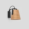 Faro Luminaria de pared STOOD E27 IP20, negro mate 