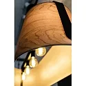 Faro Luminaria colgante STOOD de 5 llamas E27 IP20, negro mate 