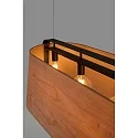 Faro Luminaria colgante STOOD de 5 llamas E27 IP20, negro mate 