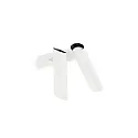 Luminaria de pared LINK de 2 llamas GU10 IP20, blanco mate 