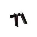 Luminaria de pared LINK de 2 llamas GU10 IP20, negro mate 