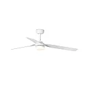 Faro Ventilador de techo PUNT M con mando a distancia IP20, blanco mate