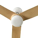 Faro Ventilador de techo PUNT M con mando a distancia IP20, blanco mate, arce