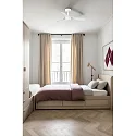 Ventilador de techo MINI PUNT S con mando a distancia IP20, blanco mate regulable