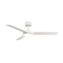 Ventilador de techo BARTH con mando a distancia IP20, blanco mate