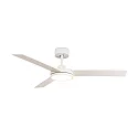 Ventilador de techo BARTH con mando a distancia IP20, blanco mate