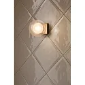 Faro wall luminaire PERLA G9 IP44, antique gold 