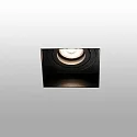 Luminaria empotrable para techos HYDE SQ GU10 IP20, negro mate 