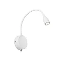 Luminaria de pared LOKE LED IP20, blanco mate 