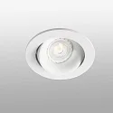 Faro Luminaria empotrable para techos ARGON redondo, giratorio GU10 IP20, blanco mate 