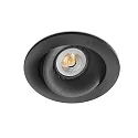 Luminaria empotrable para techos ARGON redondo, giratorio GU10 IP20, negro mate 
