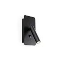 Luminaria de pared SUAU LED IP20, negro mate 