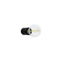 Luminaria de pared TEN E27 IP20, negro mate 