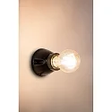 Faro wall luminaire KERA E27 IP20, black glossy 