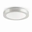 Luminaria de baño LOGOS E27 IP44, gris, níquel satinado 