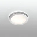 Faro Luminaria de baño LOGOS de 2 llamas E27 IP44, gris, níquel satinado 