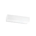 Luminaria de pared EACO de 2 llamas G9 IP20, blanco mate 