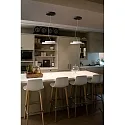 Faro Luminaria colgante DOLME LED IP20, blanco mate 