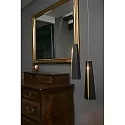 Faro pendant luminaire PLUMA switchable IP20, black matt 