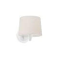 wall luminaire CONGA E27 IP20, beige, white matt 
