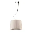 Luminaria colgante SAMBA E27 IP20, beige, negro mate 