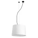 pendant luminaire CONGA E27 IP20, black matt, white 