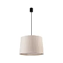 Luminaria colgante SAMBA E27 IP20, beige, negro mate 