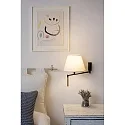 Faro Luminaria de pared RON E27 IP20, beige, plomo oscuro 
