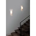 Faro Luminaria de pared COTTON E27 IP20, blanco mate 
