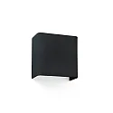 Luminaria de pared COTTON angular E27 IP20, blanco mate 
