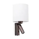 Luminaria de pared ROB SHADE E27 IP20, color bronce 
