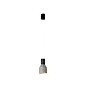 pendant luminaire KOMBO E27 IP20, grey, black matt 