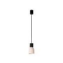 Luminaria colgante KOMBO E27 IP20, beige, negro mate 