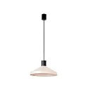 Luminaria colgante KOMBO E27 IP20, beige, negro mate 