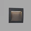 Faro wall recessed luminaire SEDNA SQ140 square, indirect, switchable IP65, dark grey 