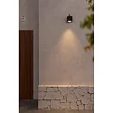 Faro Luminaria de pared para exteriores OKO LED IP65, plomo oscuro 