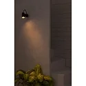 Faro Luminaria de pared LIT GU10 IP54, plomo oscuro 